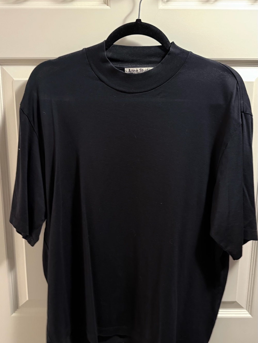 Acne Studios Black Short-Sleeve Crewneck Tee